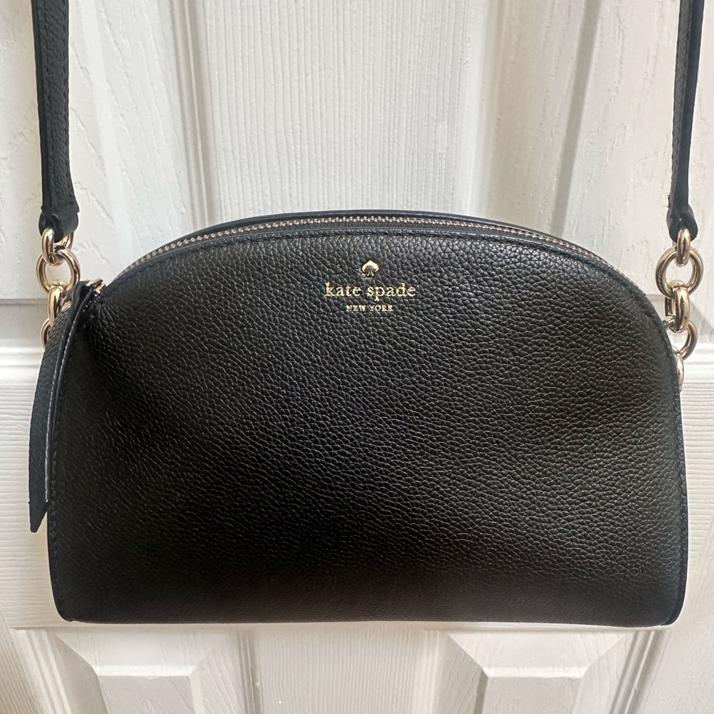 Kate Spade Black Crossbody Bag with Gold Hardware